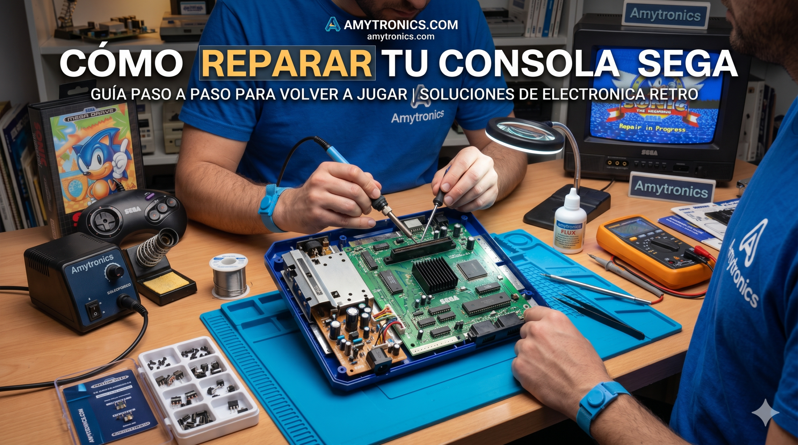 reparar la consola de juego Ega