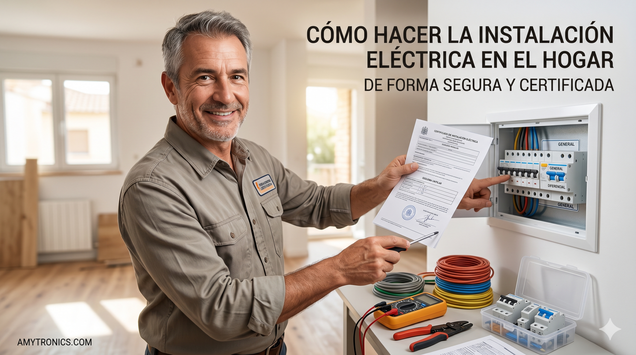 como hacer una instalación eléctrica en el hogar de forma segura y certificada