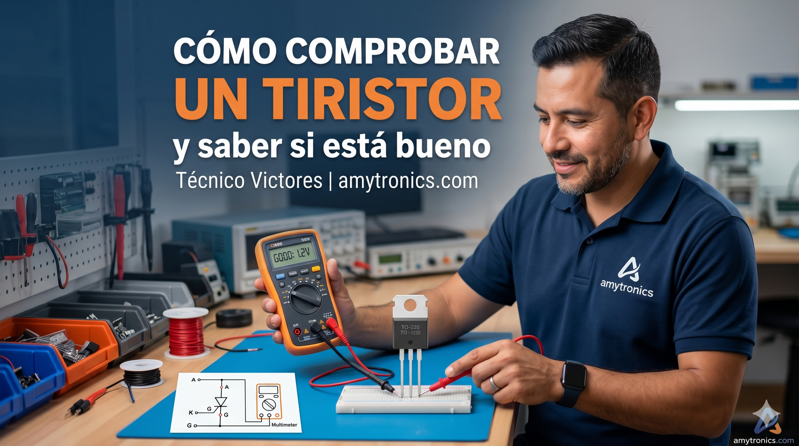 Comprobar un tiristor y saber si está bueno en 3 pasos