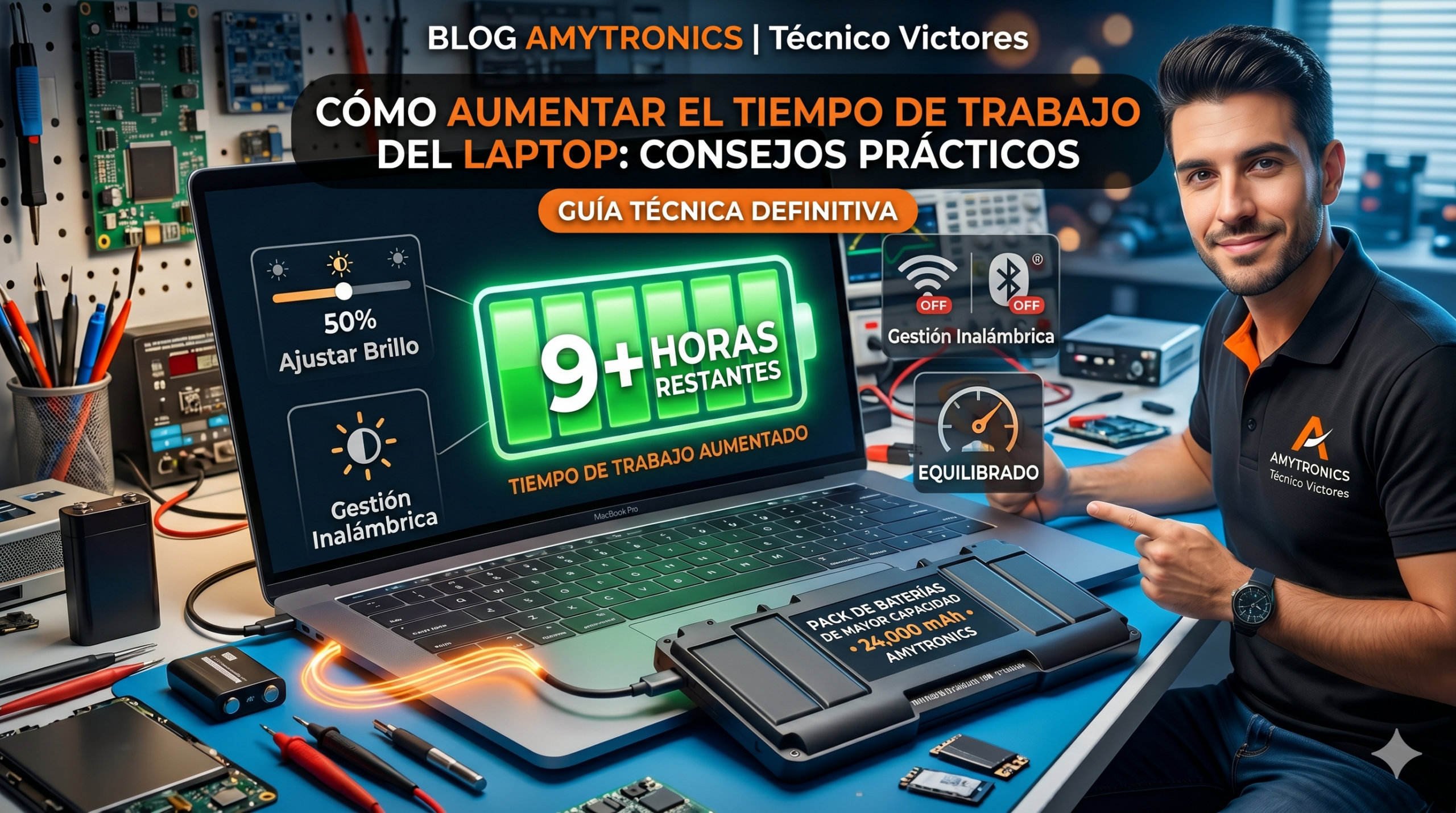 consejos y soluciones para Aumentar tiempo de trabajo del laptop