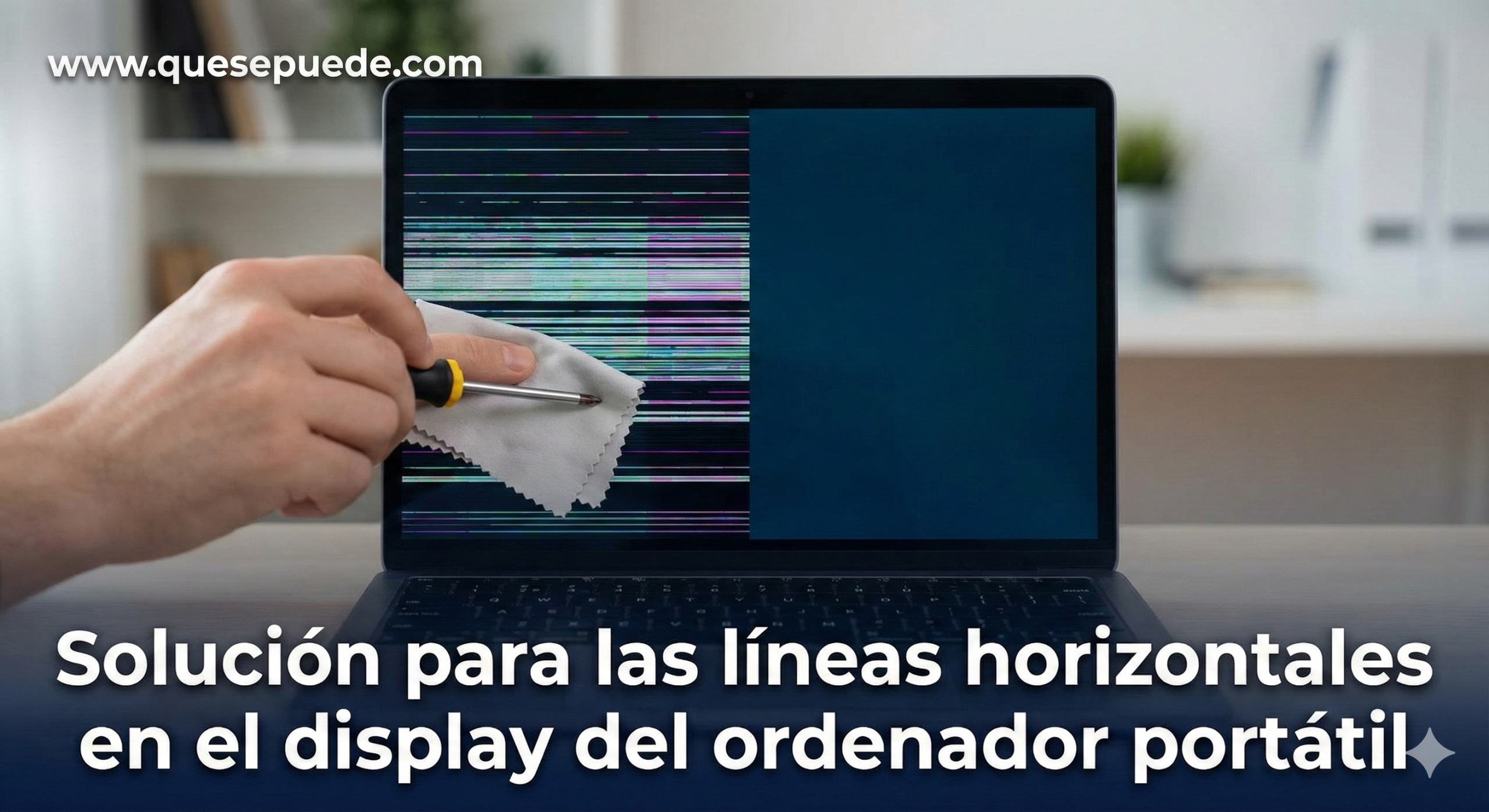 lineas horizontales en pantalla del portátil