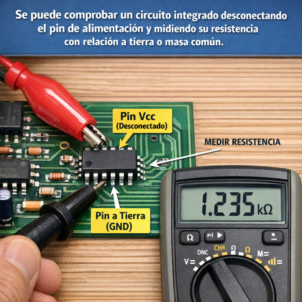como comprobar un circuito integrado