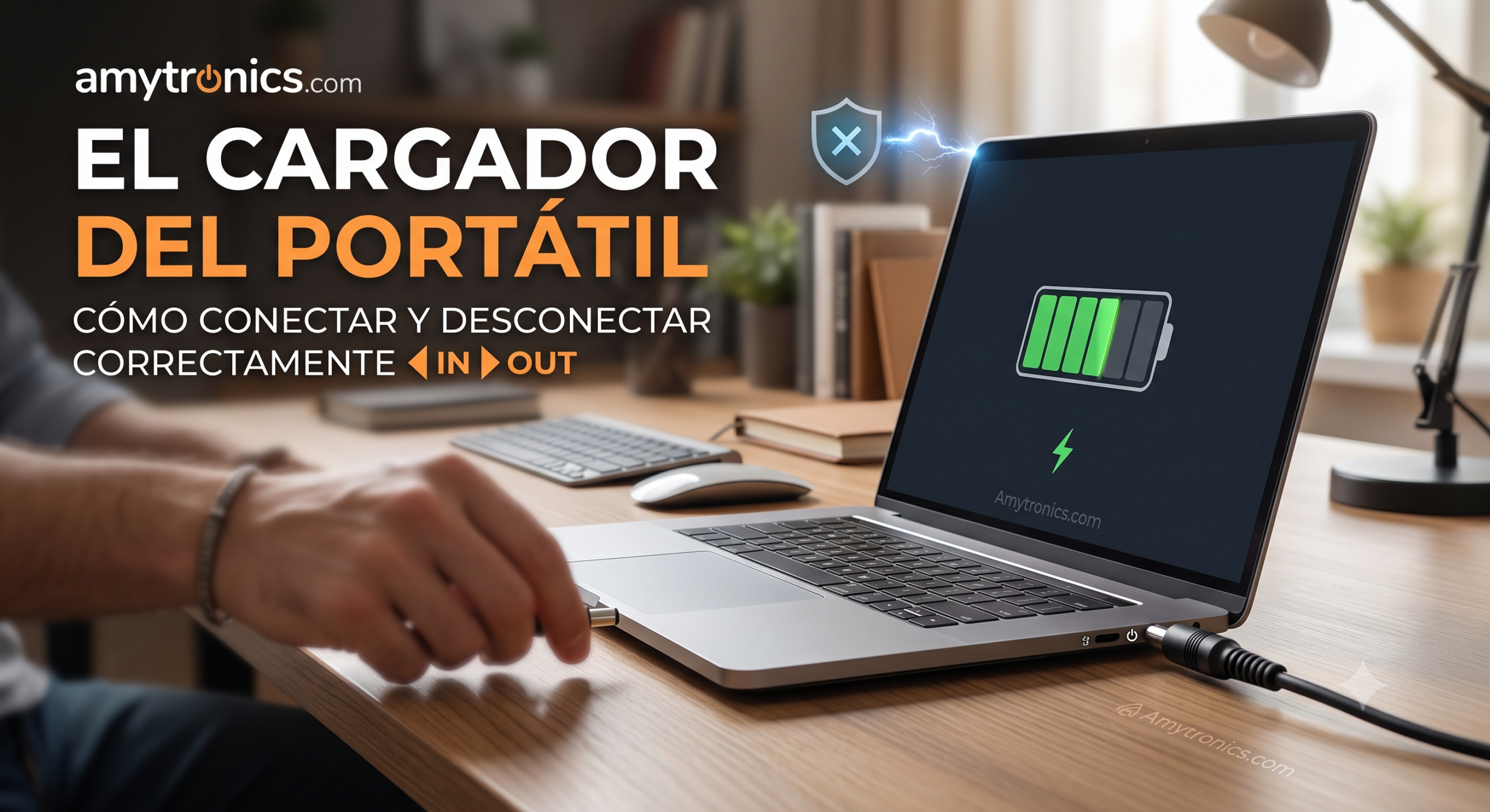 El cargador del portátil: Cómo conectar-desconectar correctamente