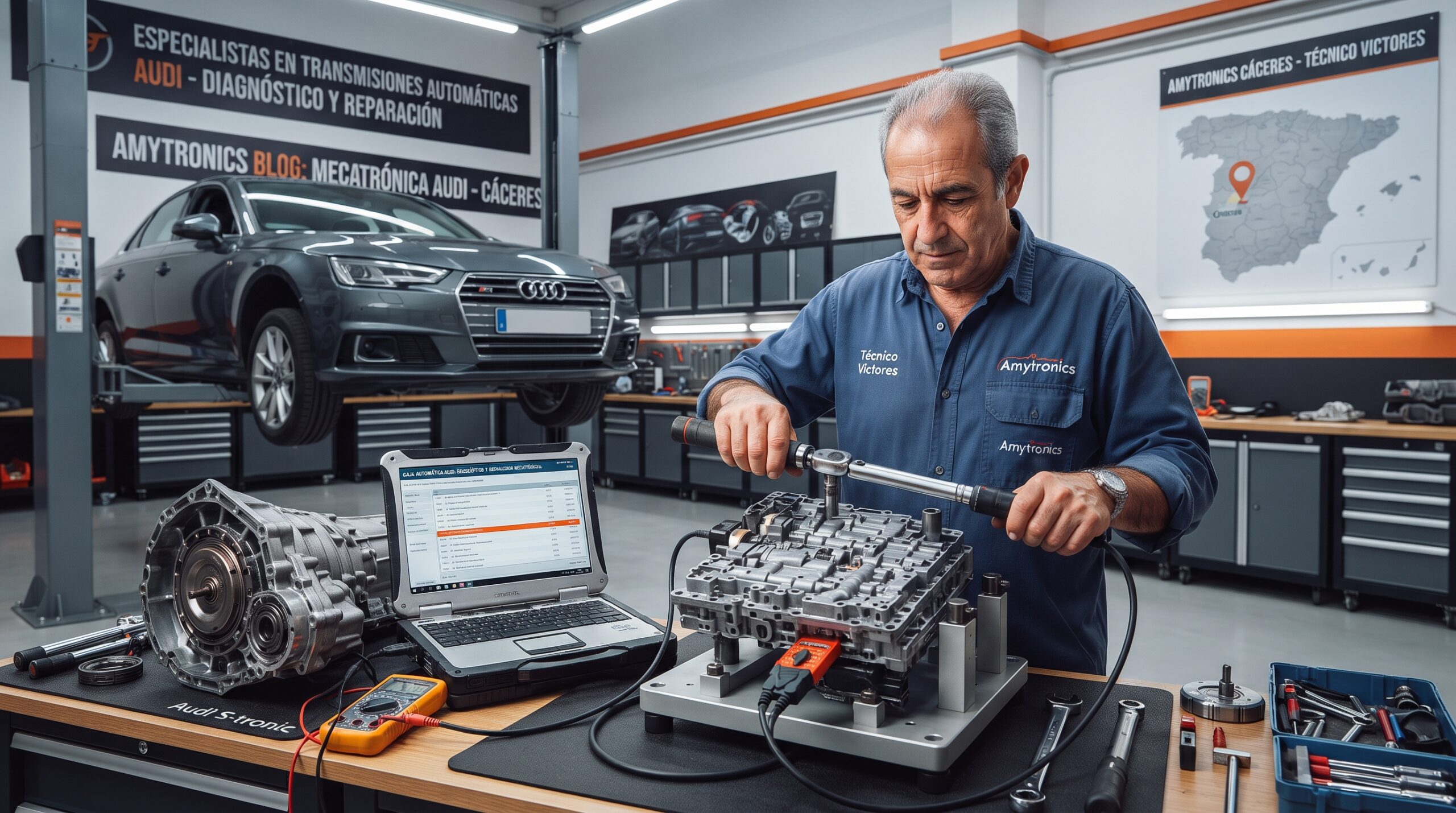 Diagnóstico y Reparación de la caja automática Audi mecatrónica