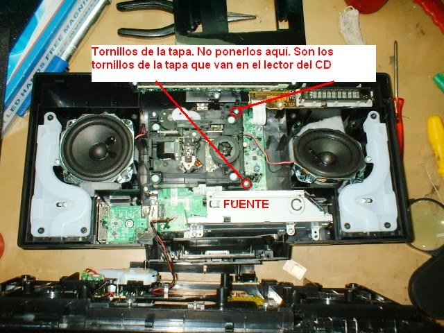 Cómo Desarmar Equipo de Audio Panasonic SC-HC27